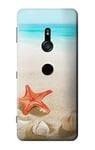 Sea Shells Starfish Beach Case Cover For Sony Xperia XZ3