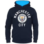 Manchester City Boys Hoody Fleece Graphic Kids OFFICIAL Football Gift 150cm