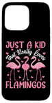 iPhone 15 Pro Max Pink Flamingo Lover - Just A Kid That Really Loves Flamingos Case