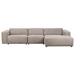 Rowico Willard 4-sits soffa med divan höger tyg beige