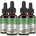 Premium Oil - 100000mg High Potency Natural Oil, Rich in Omega 3-6-9 and Vitamin C & E, Vegan, Enhanced Purity, 60ml (Pack of 4)