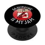 Saxophone Is My Jam, saxophoniste, musique PopSockets PopGrip Adhésif