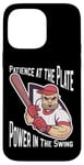 iPhone 14 Pro Max Patience at the Plate Power in the Swing Baseball Player Case