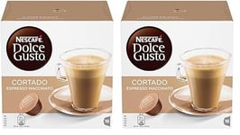 NESCAFÉ Dolce Gusto Espresso Macchiato Coffee Pods, 16 Capsules (Pack of 2)