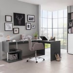 Bureau d'angle design moderne 180x160 Vilnis Dark