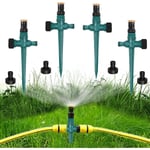 Arroseur de Jardin,4 Pièces Arroseur Automatique 360° Rotatif,Arroseur de Pelouse,Pulvérisateur D'Irrigation Réglable pour Jardin Pelouse Plantes