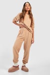 Teddy Fleece Long Sleeve Loungewear Jogger Set