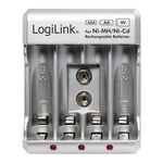 LogiLink - Battery charger for Ni-MH/Ni-Cd AA/AAA/9V rechargeable batteries