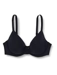 Iris & Lilly Soutien-Gorge à Couverture Complète en Microfibre Femme, Noir, 95D