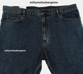 M&S Mens Marks and Spencer Blue Regular Jeans Size 50 Leg 35