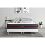 Ensemble matelas sommier Regen 180 x 200 cm - Couleur : Blanc avec 2 oreillers et couette