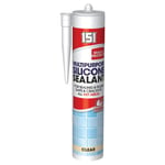 151 Multi-Purpose Silicone Sealant 280ml Clear Waterproof Bathroom Window Sealer