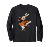 Alice In Wonderland White Rabbit Heart Card Trumpet Costume Long Sleeve T-Shirt