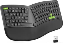 Seenda Split Ergonomic Keyboard 2.4G Wireless Rechargeable Ergo Keyboard