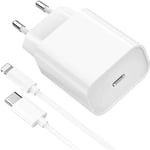 CHARGEUR SECTEUR ORIGINE APPLE MU7V2ZM CABLE USB-C 20W BLANC SOUS BLISTER