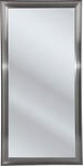 Kare Design Mirror Frame Eve, Silver, Modern, 180x90cm, Wall Mirror, Makeup Mirror, Framed Mirror for Bathroom, Floor, Living Room, Dressing Table