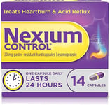 Nexium Control Heartburn & Indigestion Capsules for Acid Reflux Relief, Gastro-Resistant Esomeprazole capsules, 20mg, 14 Count