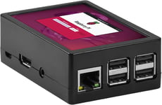 Écran tactile résistif 3,5"" pour Raspberry Pi, 320 x 480 pixels, avec boîtier et ventilateur (pour Pi 3).[G803]