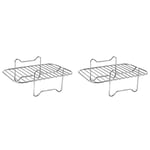 2X Air Fryer Rack for  Basket Air Fryers, Dehydrator Rack for Ninja Foodi9301