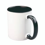 Craftelier - Tasse en céramique avec poignée pour sublimation - Résultats permanents | Passe au lave-vaisselle et au micro-ondes | Capacité : 350 ml - Dimensions : 8 x 9,5 cm | Couleur blanche avec