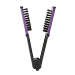 Clamp Flat Brush Double Sided Hair Straightening Artificial Bristle Splint F SDS