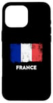 Coque pour iPhone 16 Pro Max Drapeau France Bleu Blanc Rouge