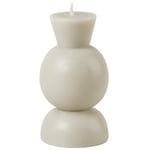 Cozy Living-Cozy Candle Candleholder- White- S- 18H Stearinlys, S Light Stone Grey