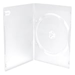 MediaRange Zubehör CD-/DVD-Rohlinge Boîtier DVD 1disques Transparent - Étuis disques optiques (Boîtier DVD, 1 disques, Transparent, Plastique, 120 mm, 136 mm)