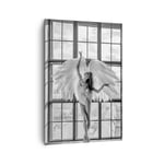 Impression sur Toile 70x100cm Tableaux Image Photo Femme Ange Vue Art Decoration