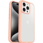 Otterbox Sleek Série Coque pour iPhone 15 Pro, Antichoc, Anti-Chute, Ultra-Mince, Protection Fine, testé Selon Les Normes Militaires, Transparent/Pêche, Livré sans Emballage