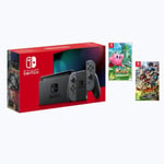 Pack Console Nintendo Switch avec une paire de Joy-Con grises +Mario Strikers: Battle League +  Mario Strikers: Battle League