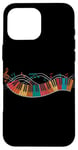 Coque pour iPhone 16 Pro Max Piano Clavier Notes de Musique Art Coloré Pianiste Musicien