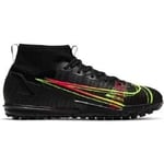 Nike Superfly 8 Academy TF Football Shoe, Black/Cyber-Off Noir-Rage Gree, 35 EU