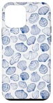 iPhone 12 mini Blue Seashell Pattern Case