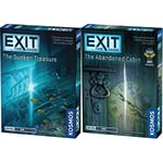 Thames & Kosmos | 692681 | EXiT: The Abandoned Cabin & 694050 | EXiT: The Sunken Treasure | Level: Beginner | Unique Escape Room Game | 1-4 Players | Ages 12+