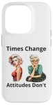 Coque pour iPhone 14 Pro Pin-up Girl Young And Older Times Change Attitudes Don't