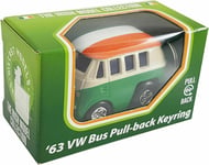 Volkswagen T1 1963 Bus Pull-back Keyring with Irish Tri-Colour Design