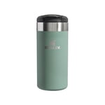 Stanley Aerolight Transit Mug Isotherme Café 0.35L - 4 Heures Chaud - 6 Heures Froid - Couvercle Étanche et Blocable - Thermos - Lavable au Lave-Vaisselle - Shale Metallic