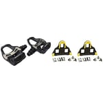 SHIMANO PD-R550L Pedals - Black & SPD SL Cleats 6 Degree Float -