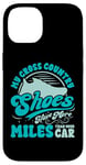 Coque pour iPhone 14 Mes chaussures de cross-country ont plus de milles pour