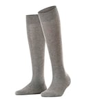 FALKE Women's Sensitive London W KH Cotton With Soft Tops 1 Pair Knee-High Socks, Grey (Light Grey Melange 3390) new - eco-friendly, 2.5-5