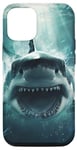 iPhone 12/12 Pro Shark T-Shirt Shark Design White Shark Sea Ocean Gifts Case