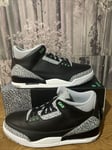 Nike Air Jordan 3 Retro Green Glow Elephant Mens Size UK 10 EUR 45 CT8532 031