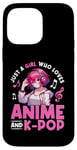 iPhone 14 Pro Max Just a Girl Who Loves Anime and K-Pop Anime Merch Japanese Case