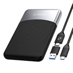 ORICO 1TB External SSD with 2 in 1 USB C Cable, Portable Solid State Drive USB 3.2 Gen 1 Up to 460MB/s, Reliable Storage for USB-C Smartphone, PC, Tablet, Labtop - M25PRO