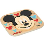 Disney- Mickey Friends Puzzle en Bois 6 pièces, 48700
