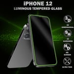 1-Pack Självlysande Skärmskydd For iPhone 12 - Härdat Glas 9H - Super Kvalitet 3D