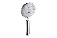 Aquae T192017 Self Cleaning Pommeau de douche 4 jets avec système anti-calcaire ABS Finition chromée Diamètre 12 cm