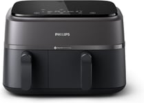 Philips Dual Basket Airfryer 3000 Series, 9L, 2 Drawer Air Fryer, Rapid Air Tech