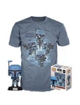 Funko Pop Star Wars The Mandalorian Death Watch Pop Tee No Stripes Size Large